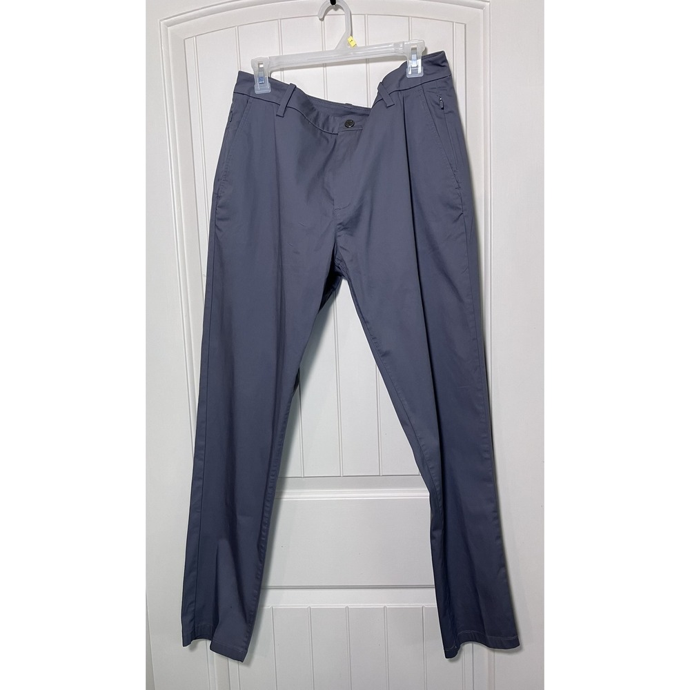 Birddogs Performance Pants Men 36x32 Gray Stretch Lined Chino Golf Travel Casual